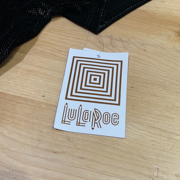 LuLaRoe Elegant Amelia dress.  XL.  Velvet feel with gold sparkle thread.  NWT. - Picture 5 of 7